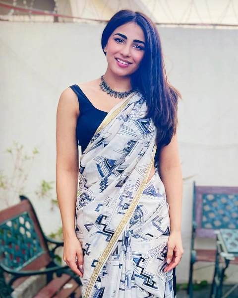 Ushna Shah Saree Image