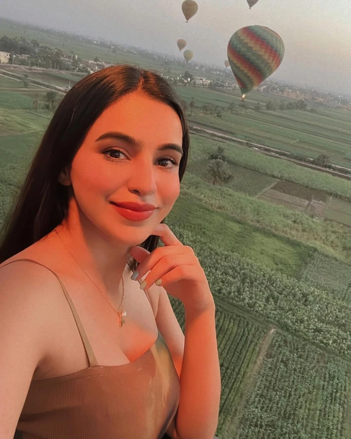 Ankitta Sharma in Hot Air Balloon