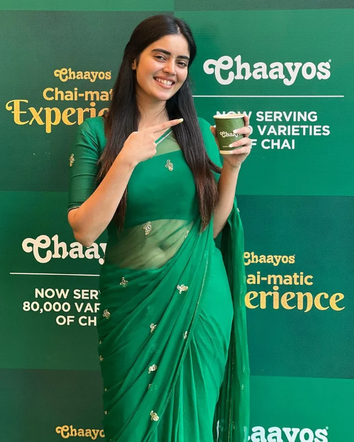 Kushita Kallapu promoting Chaayos