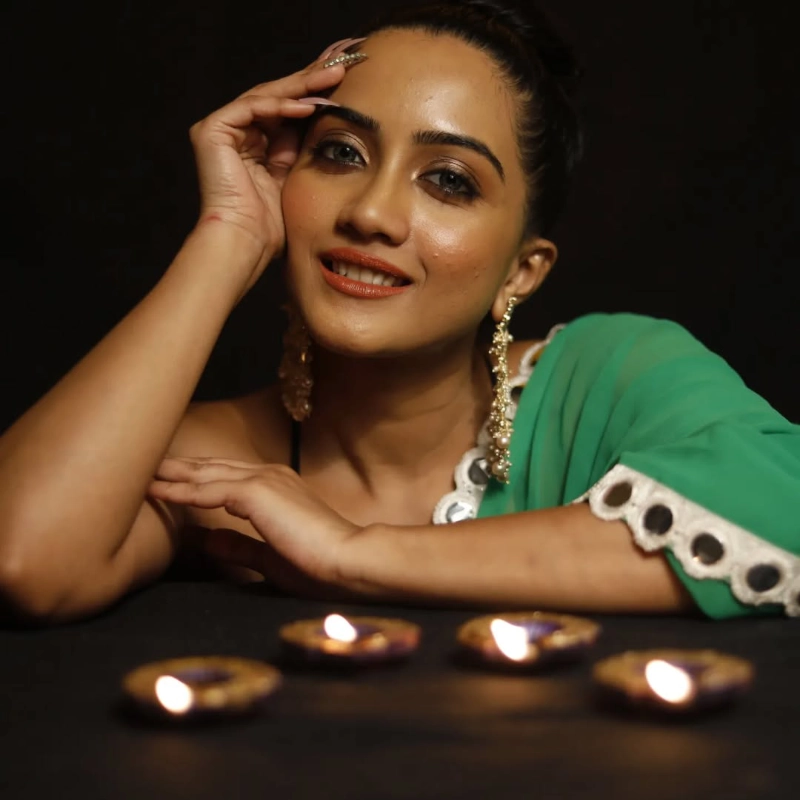 Amika Shail Celebrating Diwali