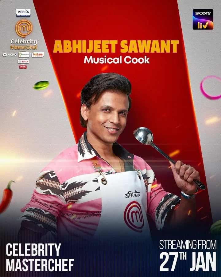 Abhijeet Sawant in Celebrity MasterChef