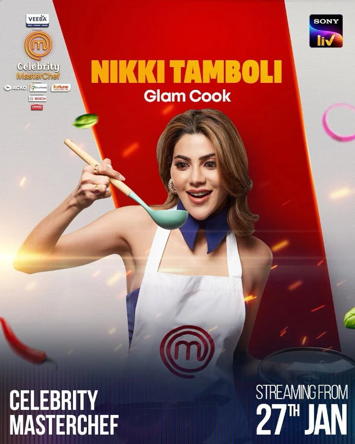 Nikki Tamboli in Celebrity MasterChef