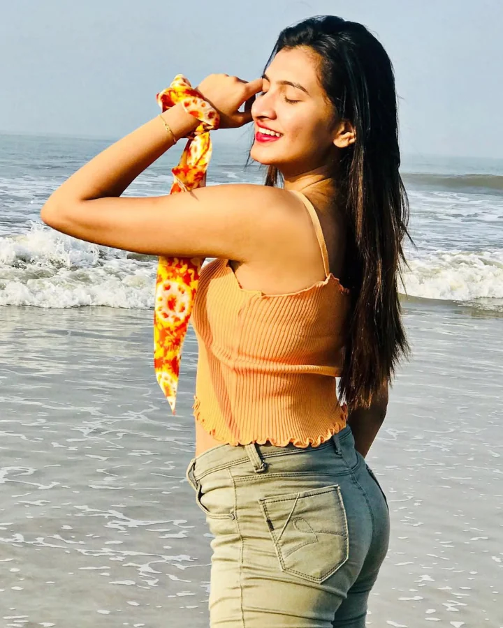 Rutuja Kulkarni Relaxing on Beach