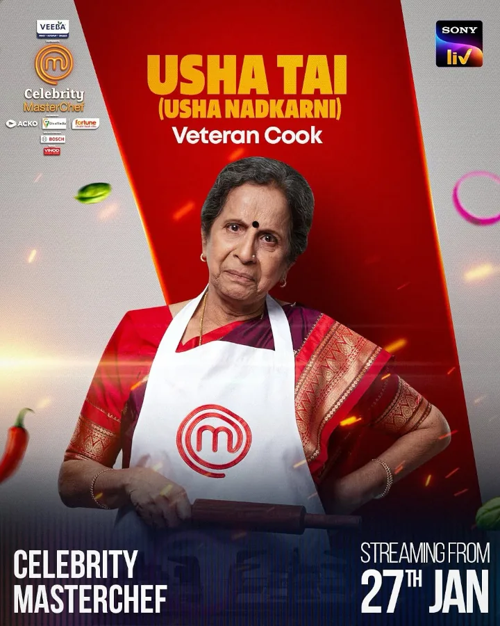 Usha Nadkarni in Celebrity MasterChef