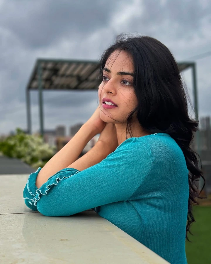 Riddhi Kumar Relaxing on a Terrace