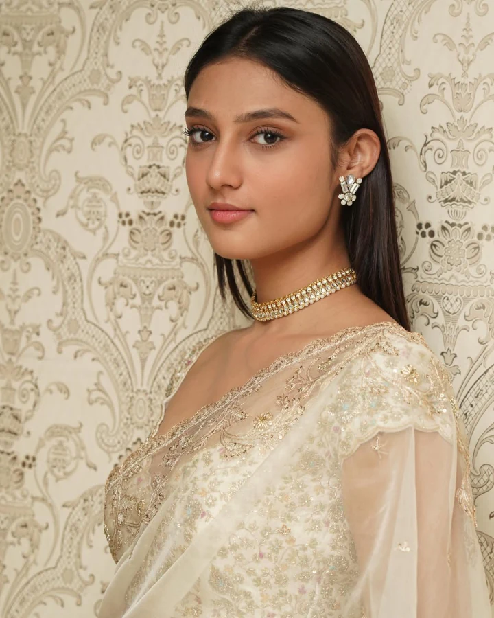 Ritika Nayak looking Cute in Saree