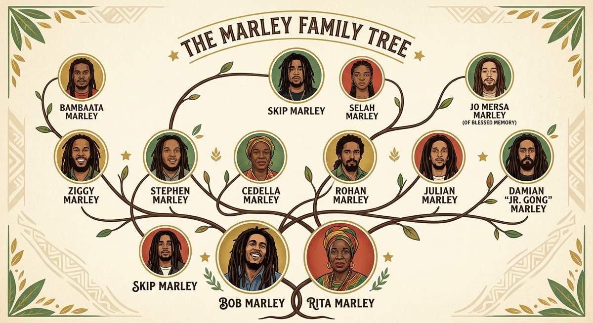 how skip marley is related to bob marley