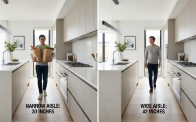 How Much Space Between Kitchen Island and Counter