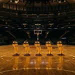 klay thompson girlfriend list — NBA championship trophies documentary style overview